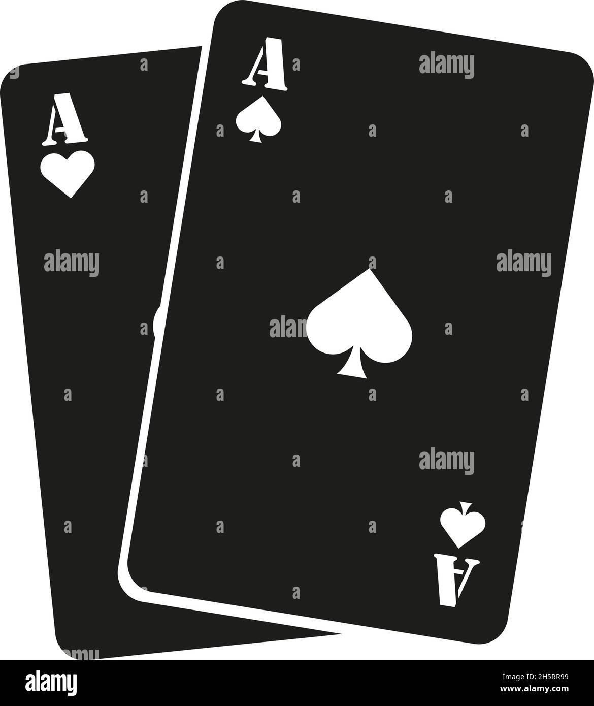 Isoliertes Symbol für Spielkarten. Vektorgrafik Objekt in flacher Form Stock Vektor