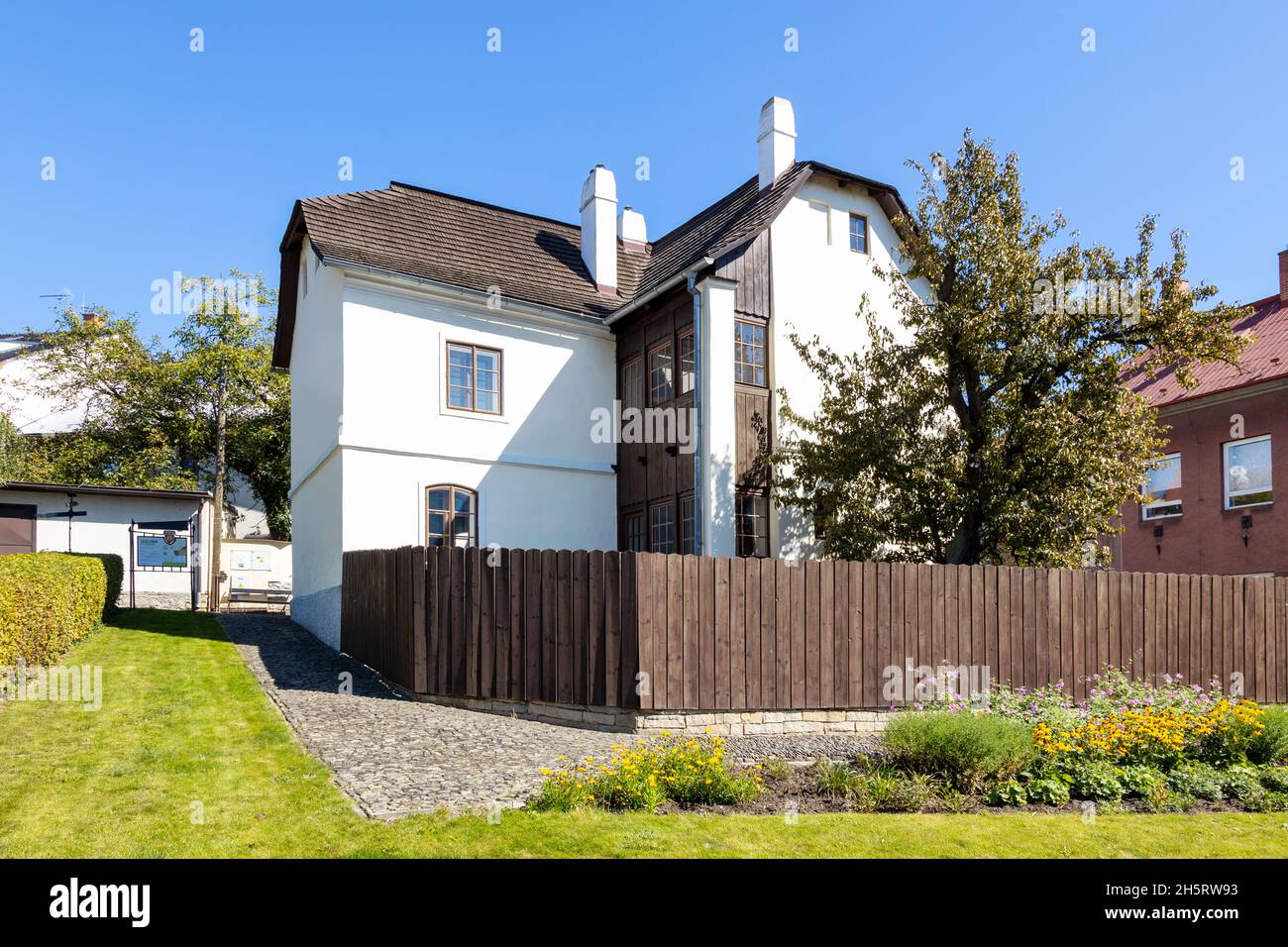 Rodný dům a muzeum Sigmunda Freuda, Příbor, Česká republika / Nativehouse nad Museum zu Sigmund Freud, Pribor Stadt, Mähren, Tschechische republik Stockfoto