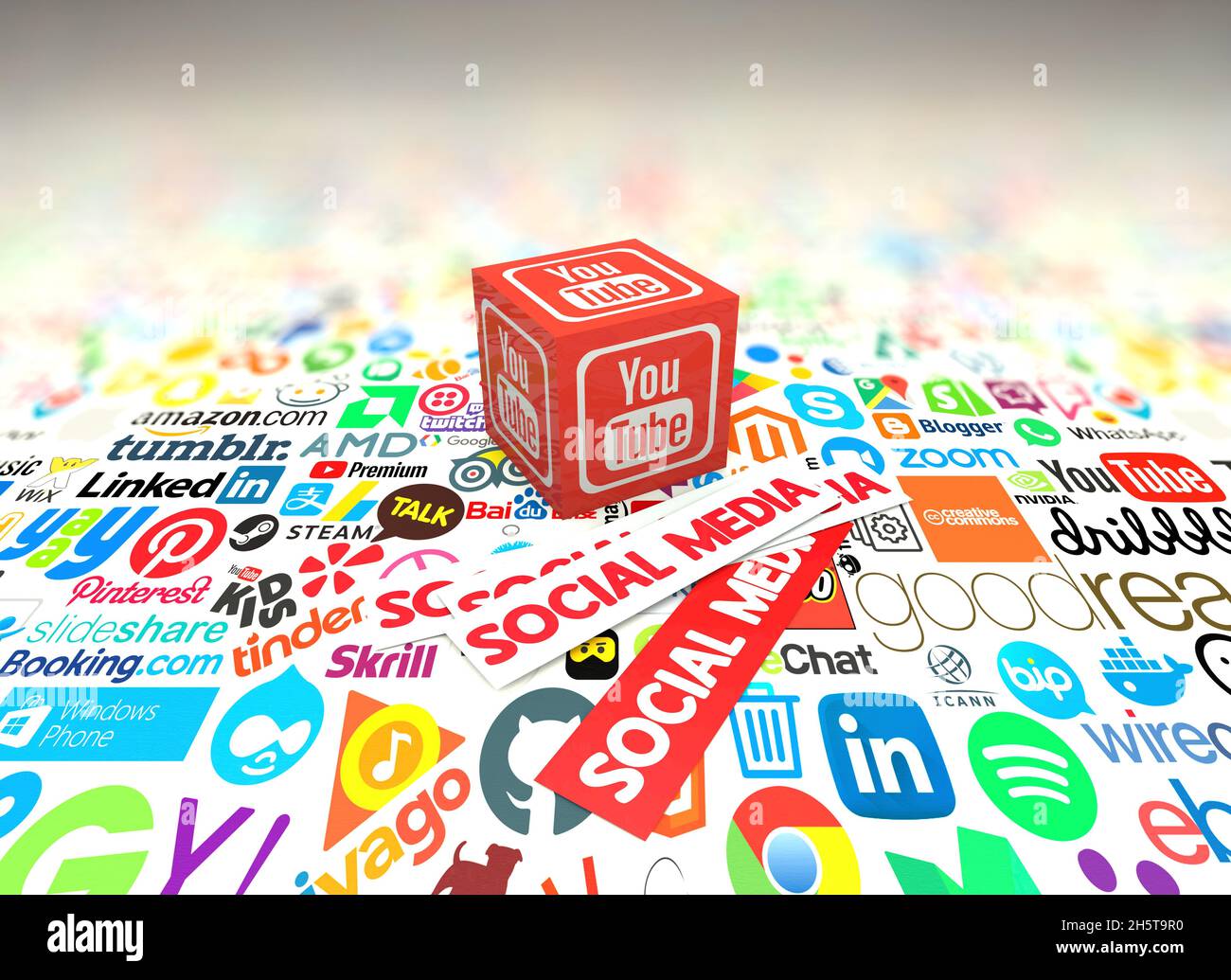 youtube-Bilder, youtube-Hintergrunddesigns Stockfoto