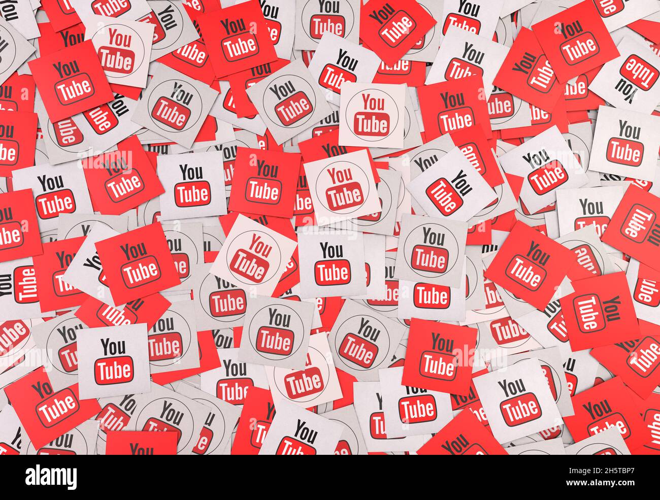 youtube-Bilder, youtube-Hintergrunddesigns Stockfoto