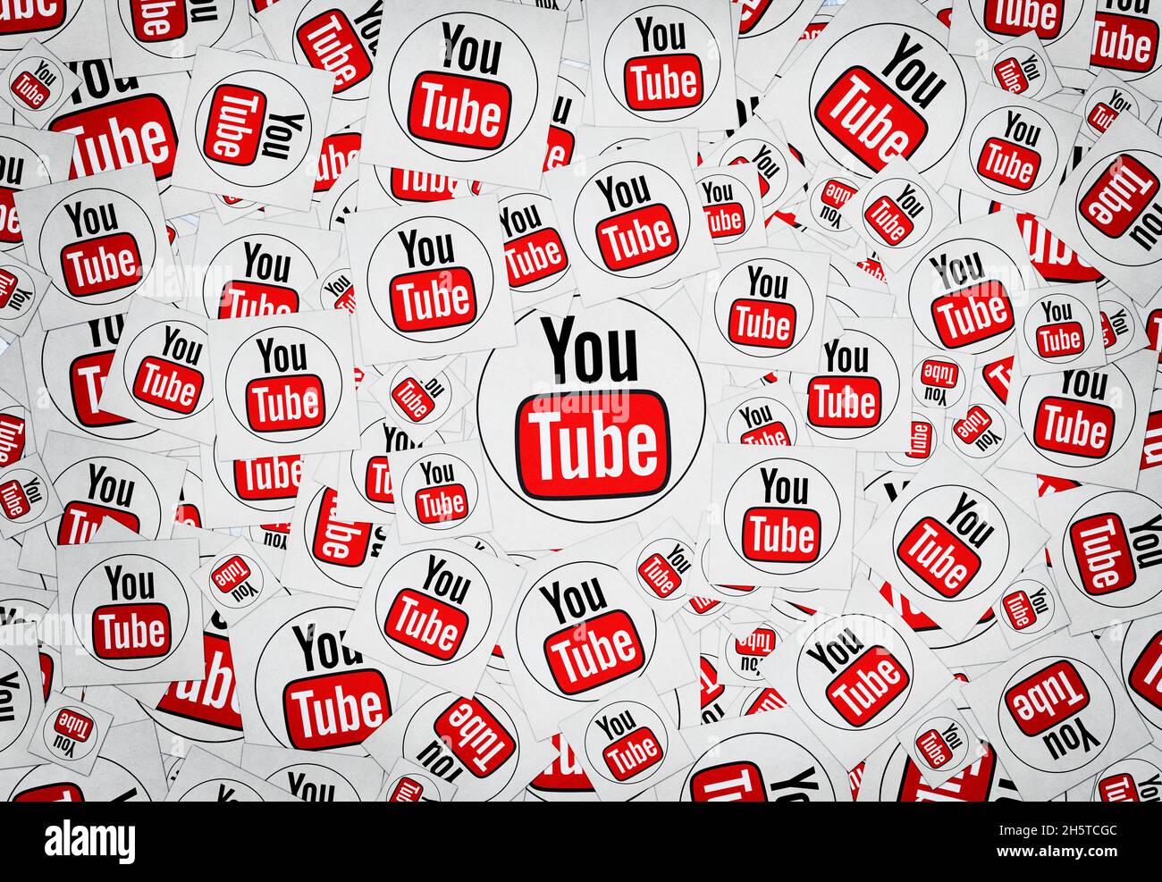 youtube-Bilder, youtube-Hintergrunddesigns Stockfoto