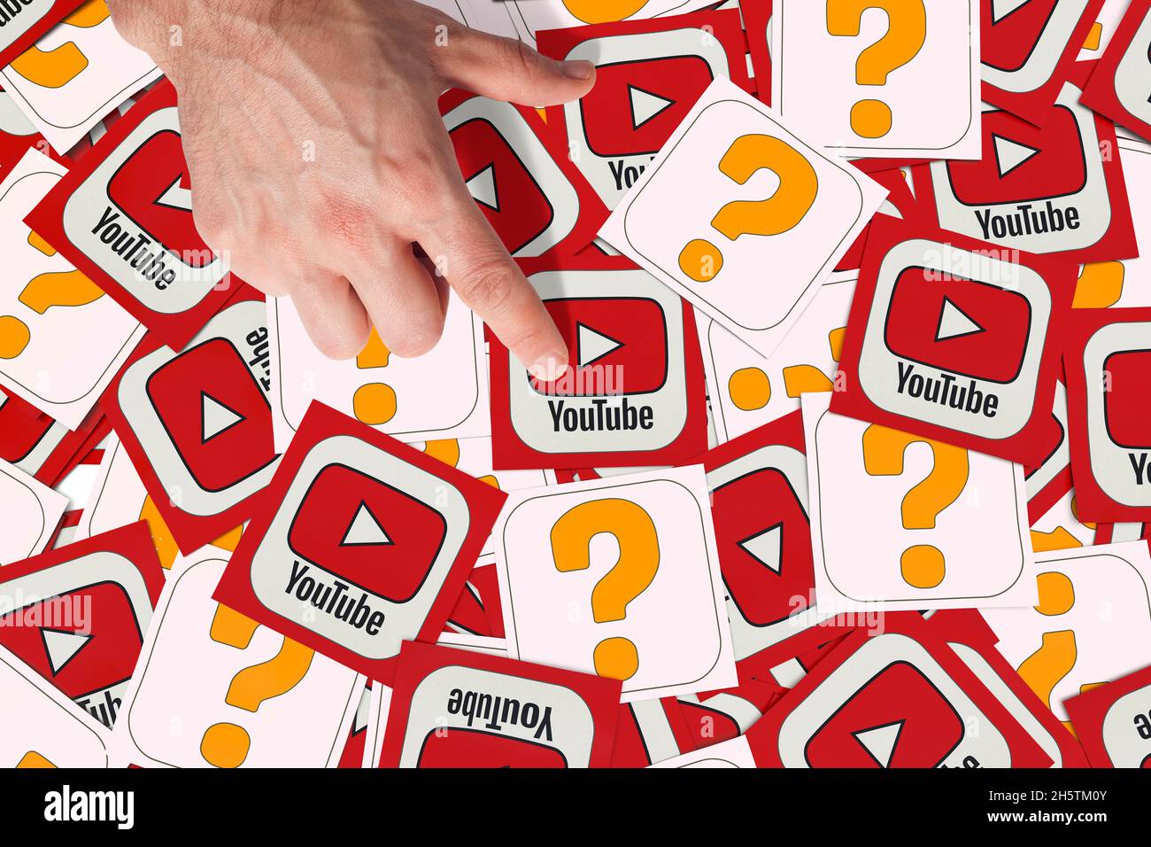 youtube-Bilder, youtube-Hintergrunddesigns Stockfoto