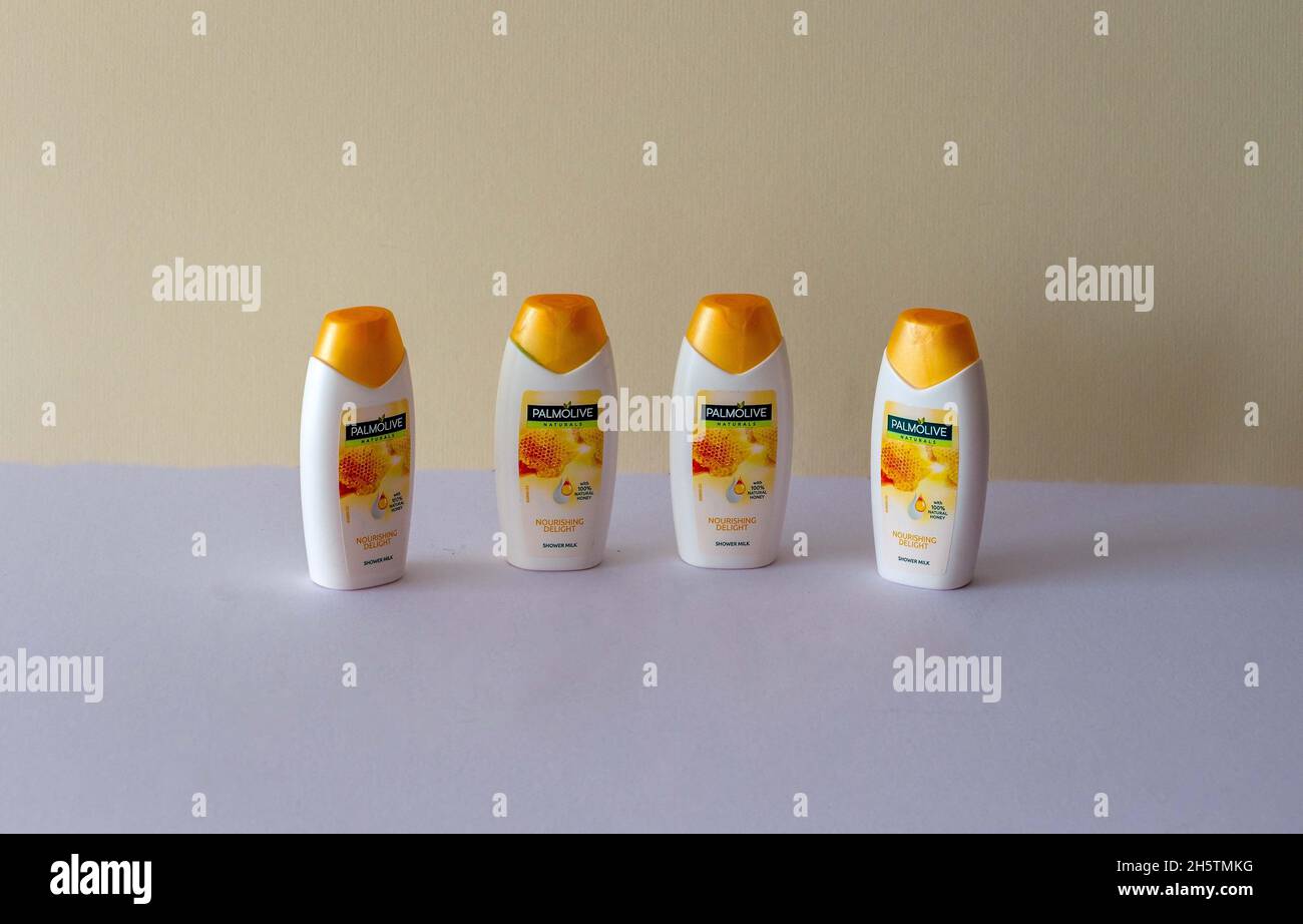 Palmolive Seife 100ml für unterwegs Stockfoto Palmolive Seife 100ml für unterwegs Stockfoto
