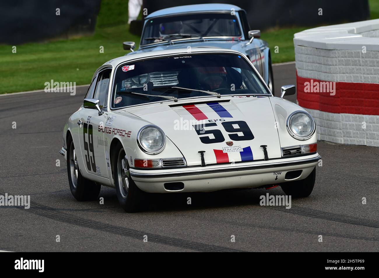 Shaun Lynn, Porsche 911, Ronnie Hoare Trophy, Road Going Sports und GT-Autos, die repräsentativ für die Rennen zwischen 1960 und 1966 waren, gut Stockfoto