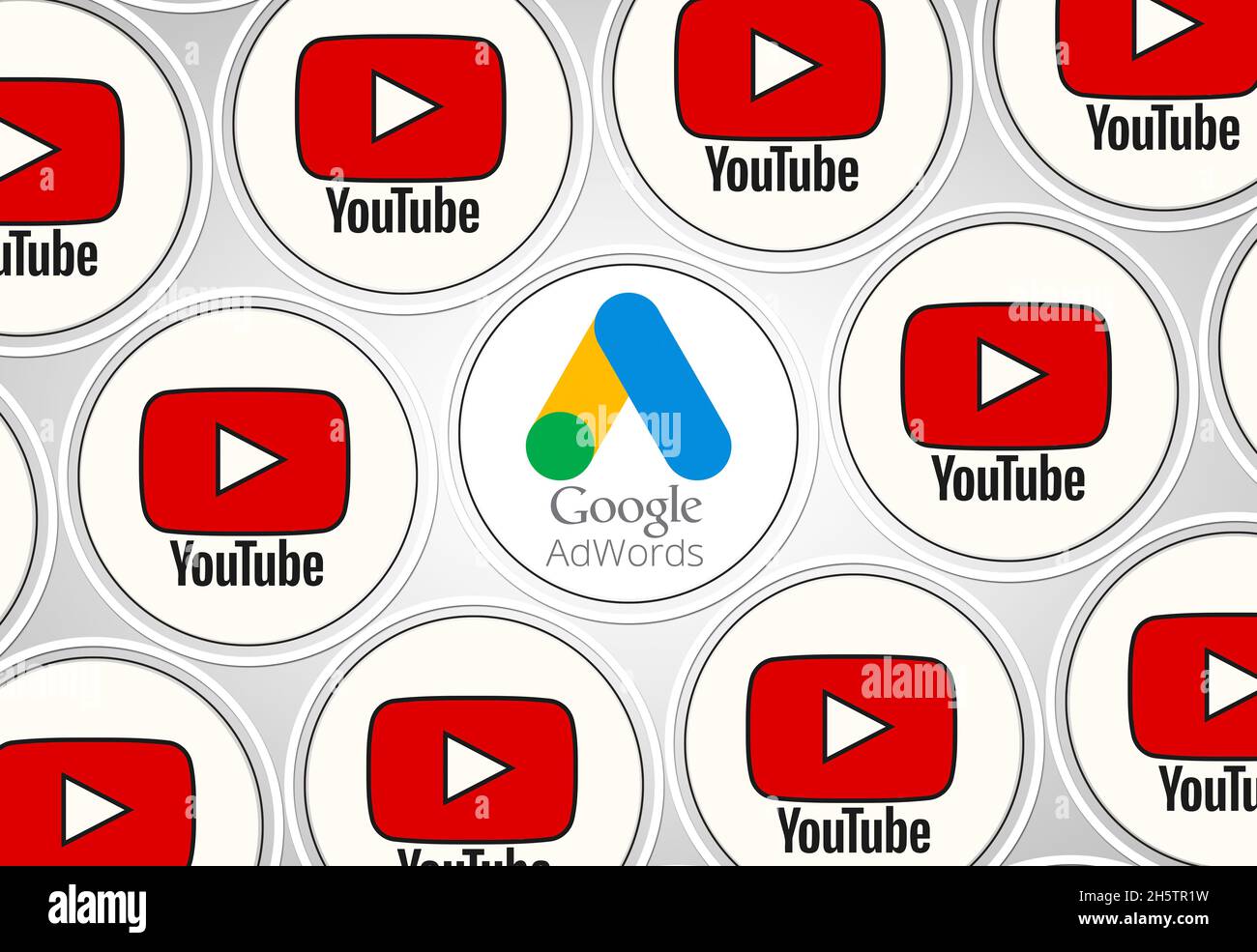 youtube-Bilder, youtube-Hintergrunddesigns Stockfoto