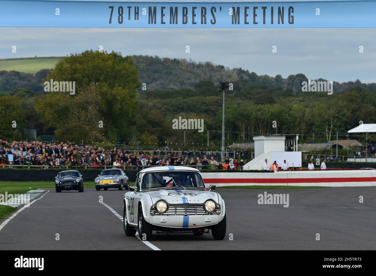 Josh Files, Triumph TR4, Ronnie Hoare Trophy, Road Going Sports und GT-Autos, die von denen, die in Rennen zwischen 1960 und 1966, gut Stockfoto