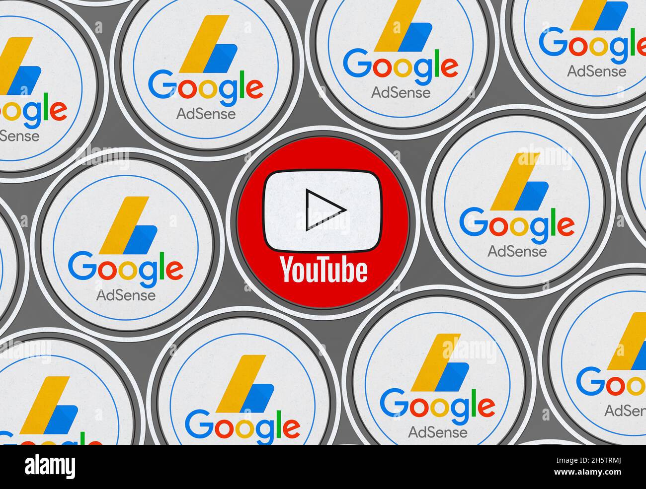 youtube-Bilder, youtube-Hintergrunddesigns Stockfoto