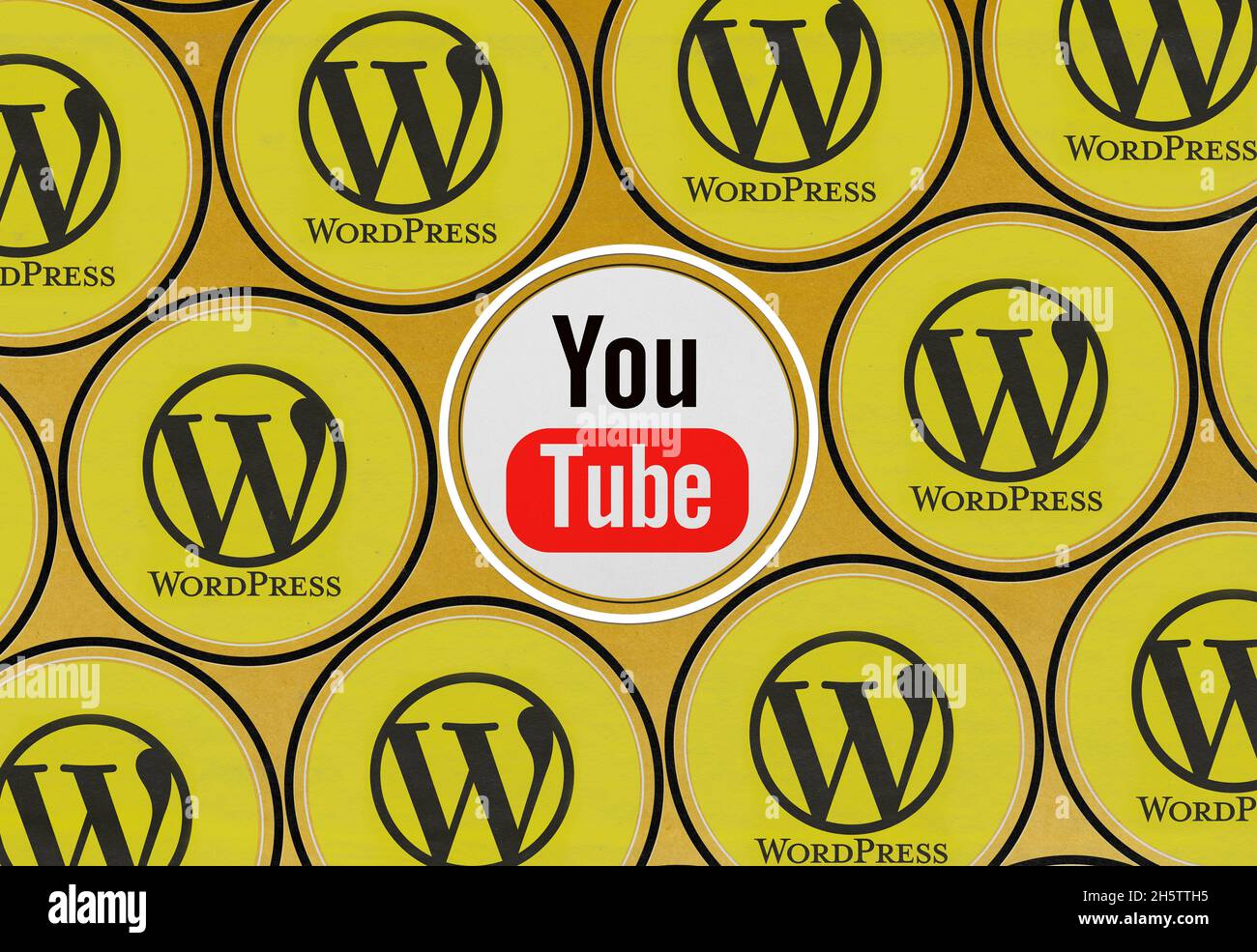 youtube-Bilder, youtube-Hintergrunddesigns Stockfoto