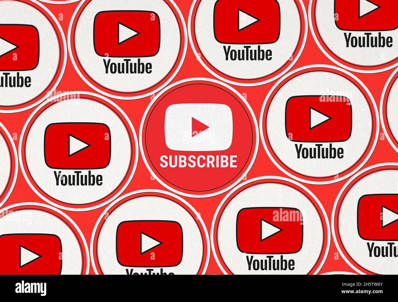 youtube-Bilder, youtube-Hintergrunddesigns Stockfoto