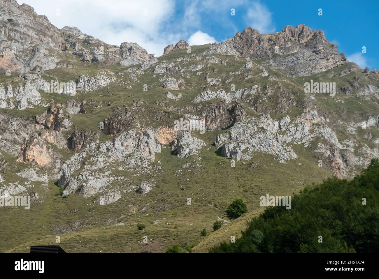 Asturien in Spanien: Die Berge von Fuente Dé. Stockfoto