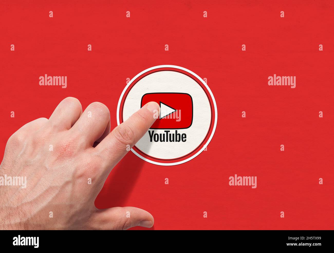 youtube-Bilder, youtube-Hintergrunddesigns Stockfoto