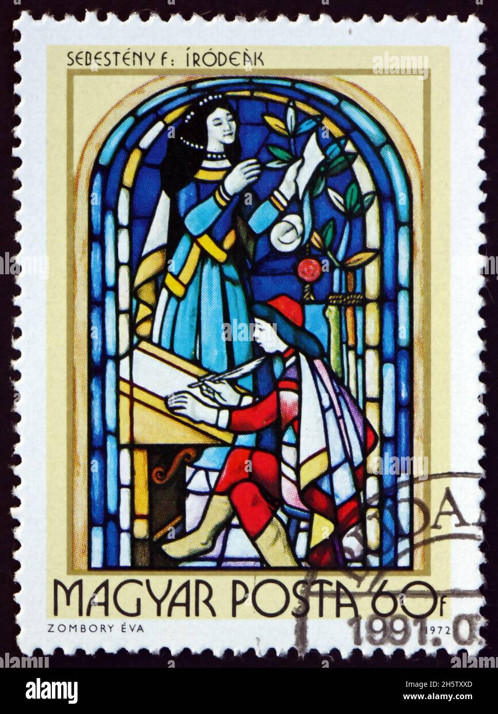 UNGARN UM 1972 Eine in Ungarn gedruckte Briefmarke zeigt einen