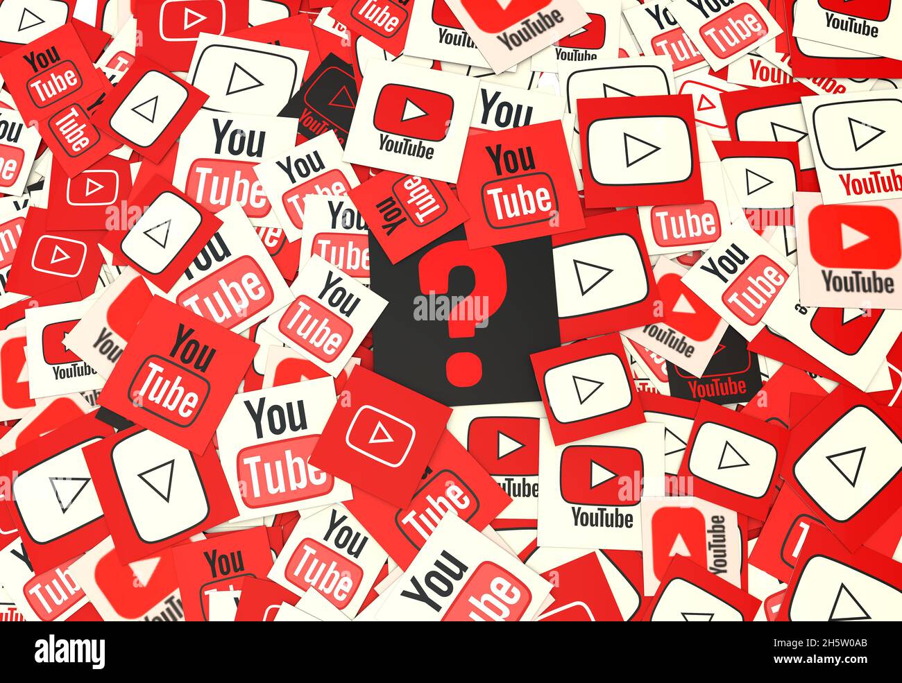 youtube-Bilder, youtube-Hintergrunddesigns Stockfoto