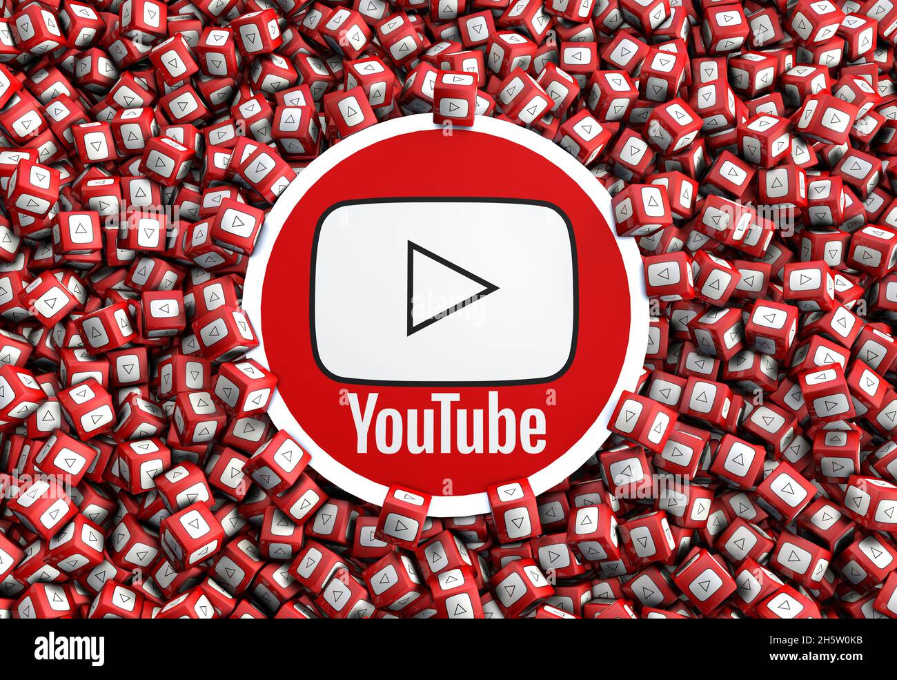 youtube-Bilder, youtube-Hintergrunddesigns Stockfoto