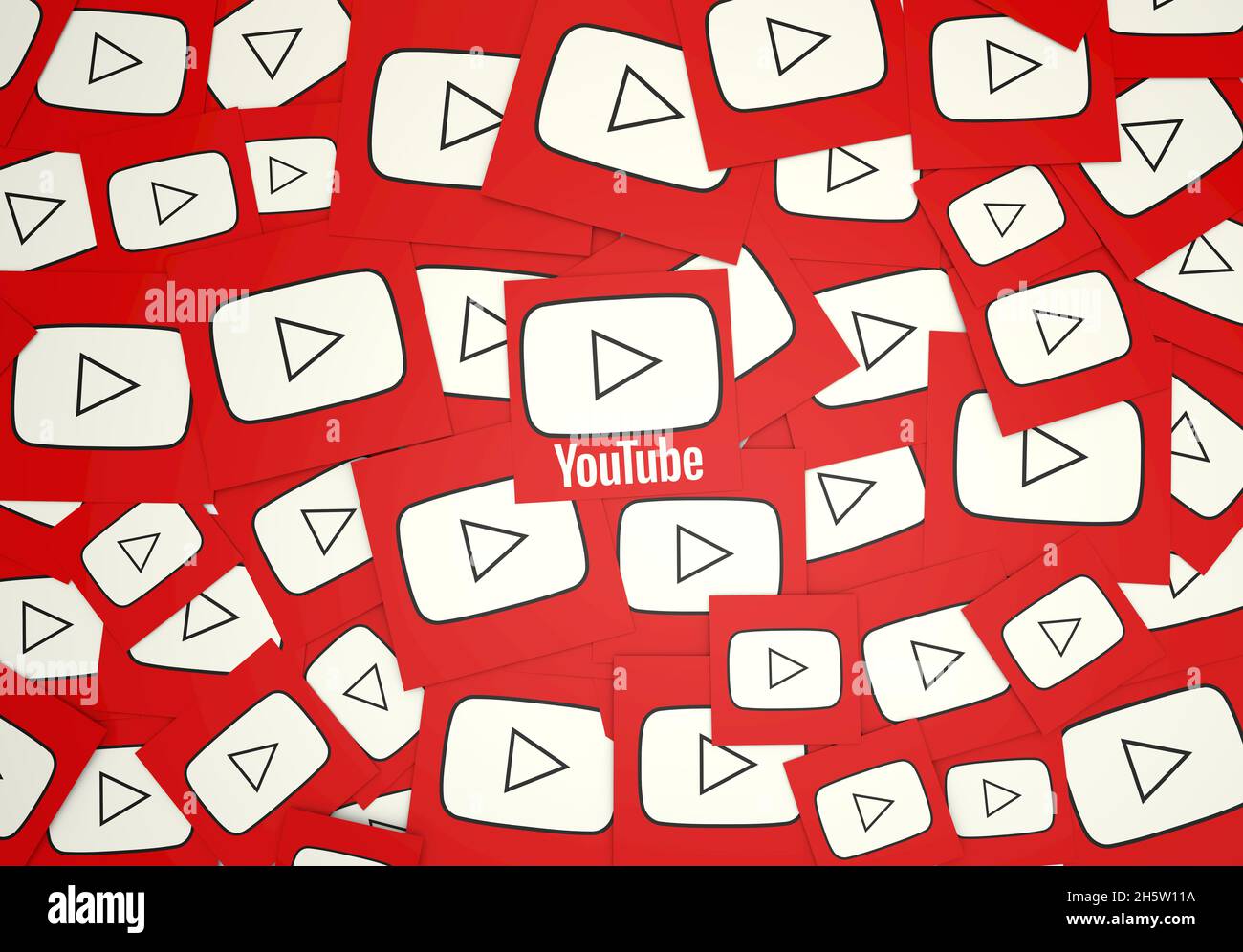 youtube-Bilder, youtube-Hintergrunddesigns Stockfoto