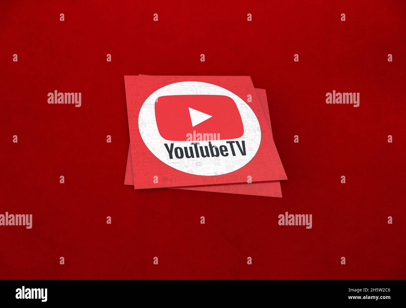 youtube-Bilder, youtube-Hintergrunddesigns Stockfoto