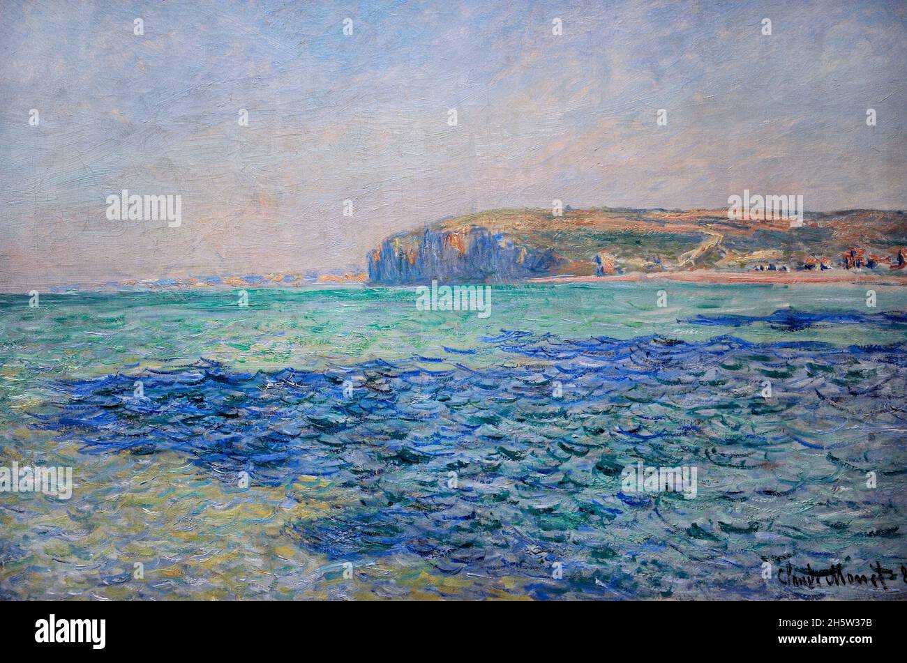 Claude Monet (1840-1926). Französischer impressionistischer Maler. Schatten auf dem Meer. The Cliffs in Pourville, 1882. Öl auf Leinwand. Ny Carlsberg Glyptotek. Kopenhagen, Dänemark. Stockfoto