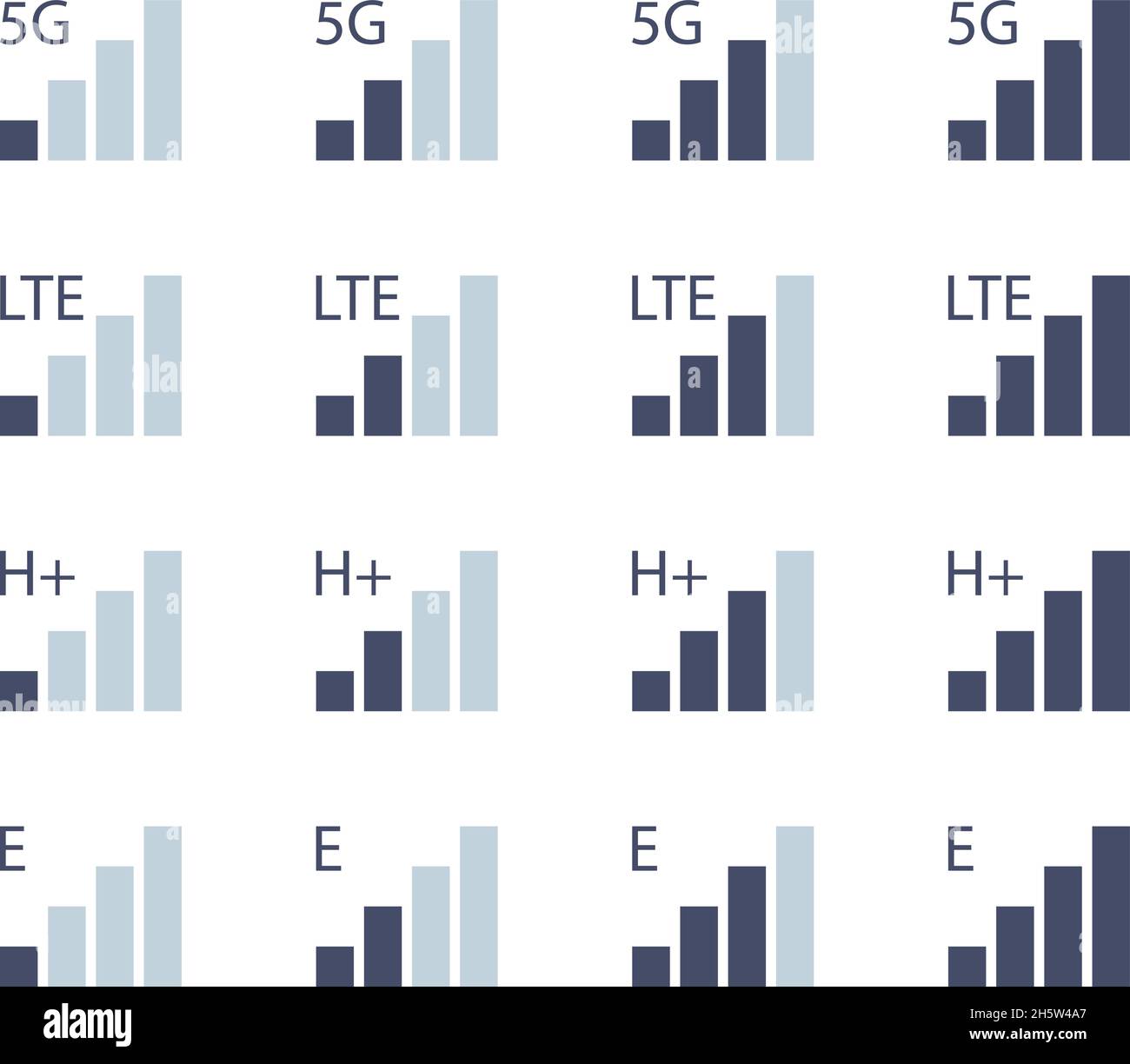 mobilkommunikation auf internet-Ebene Satz von Symbolen, Vektor Stock Vektor