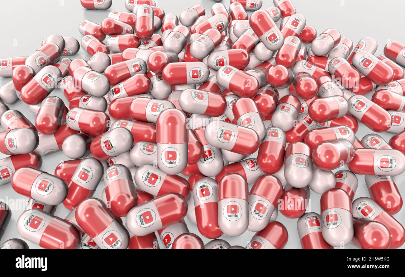 youtube-Bilder, youtube-Hintergrunddesigns Stockfoto