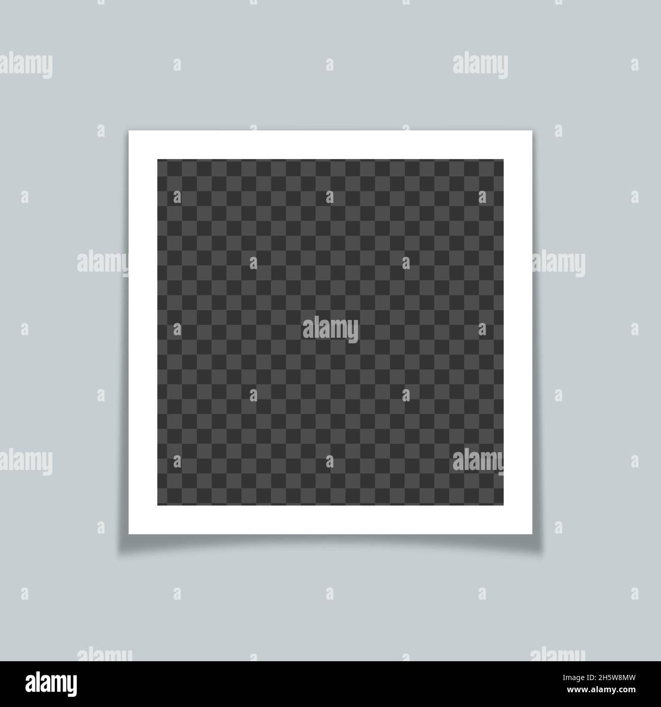 Fotorahmen Vektormodell. Realistische moderne Kunst isoliert Grafik. Stock Vektor