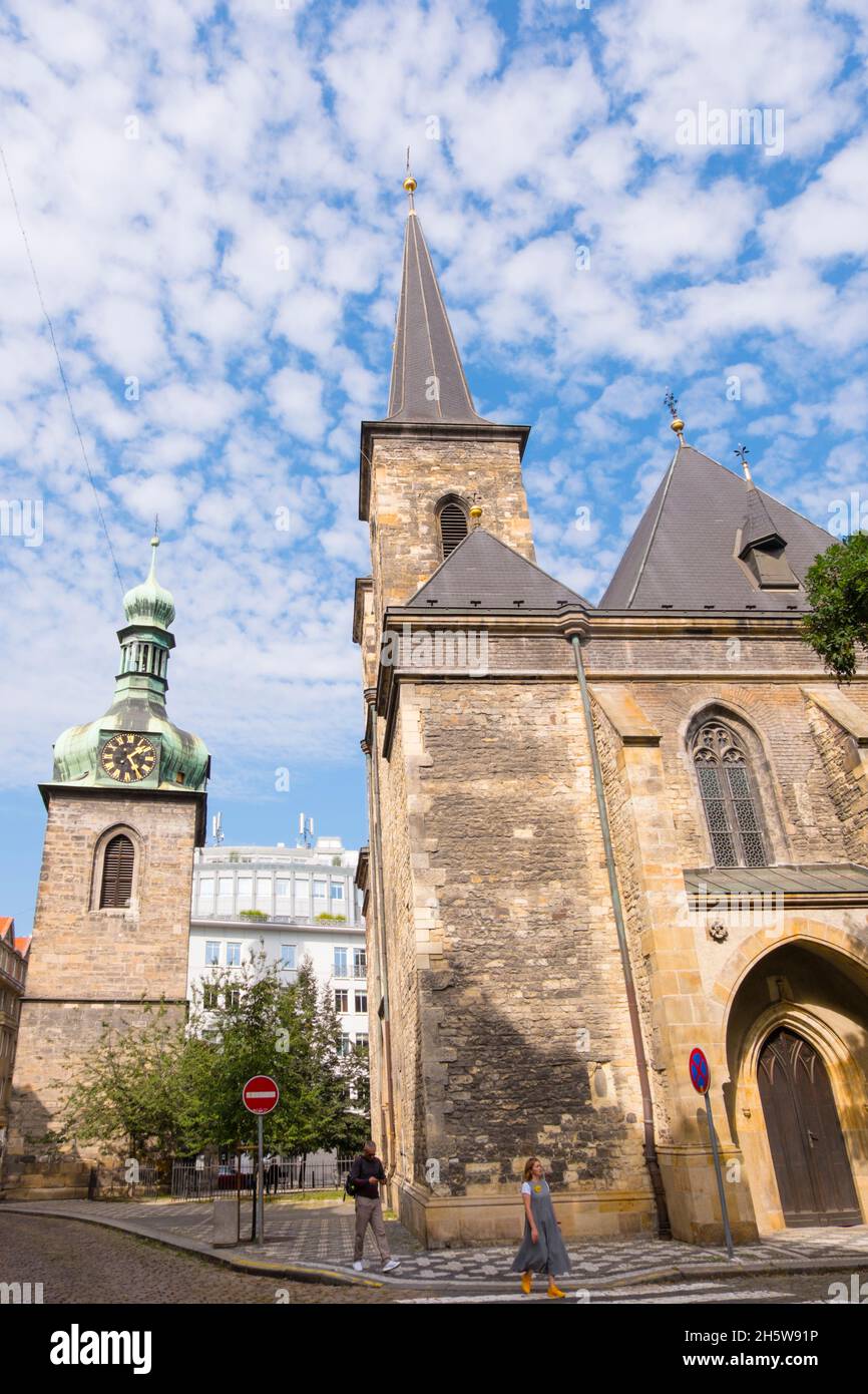 Kostel sv. Petra na Poříčí, Petrská čtvrť, Prag, Tschechische Republik Stockfoto