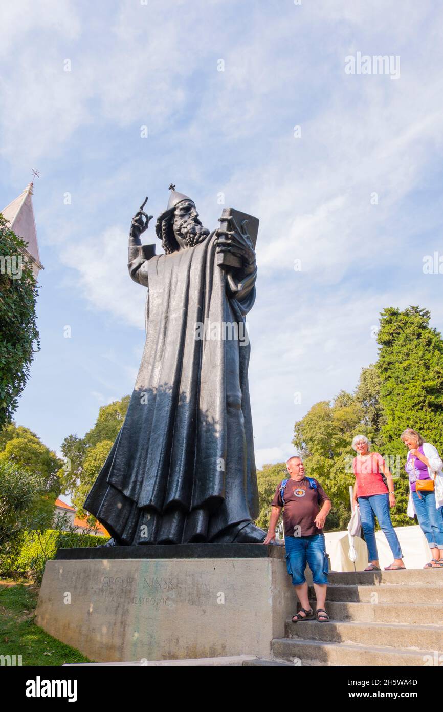 Spomenik Grguru Ninskomu, Gregor von Nin, von Ivan Mestrovic, Split, Kroatien Stockfoto