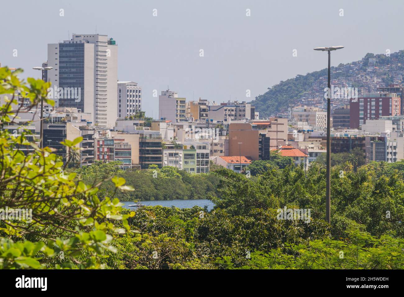 Lagune von rodrigo de freitas in Rio de Janeiro. Stockfoto