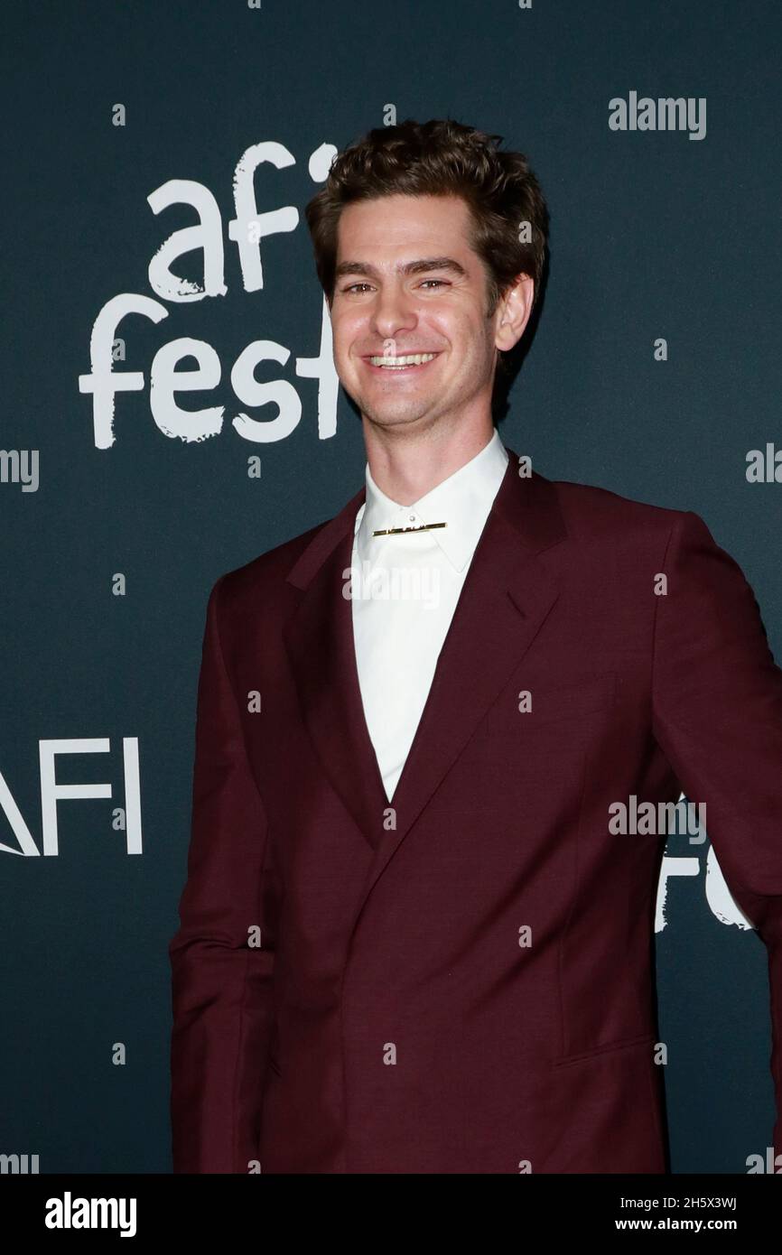 LOS ANGELES - NOV 10: Andrew Garfield beim 2021 AFI Fest - Opening Night Gala 'tick, tick…BOOM' im TCL Chinese Theatre IMAX am 10. November 2021 in Los Angeles, CA Stockfoto