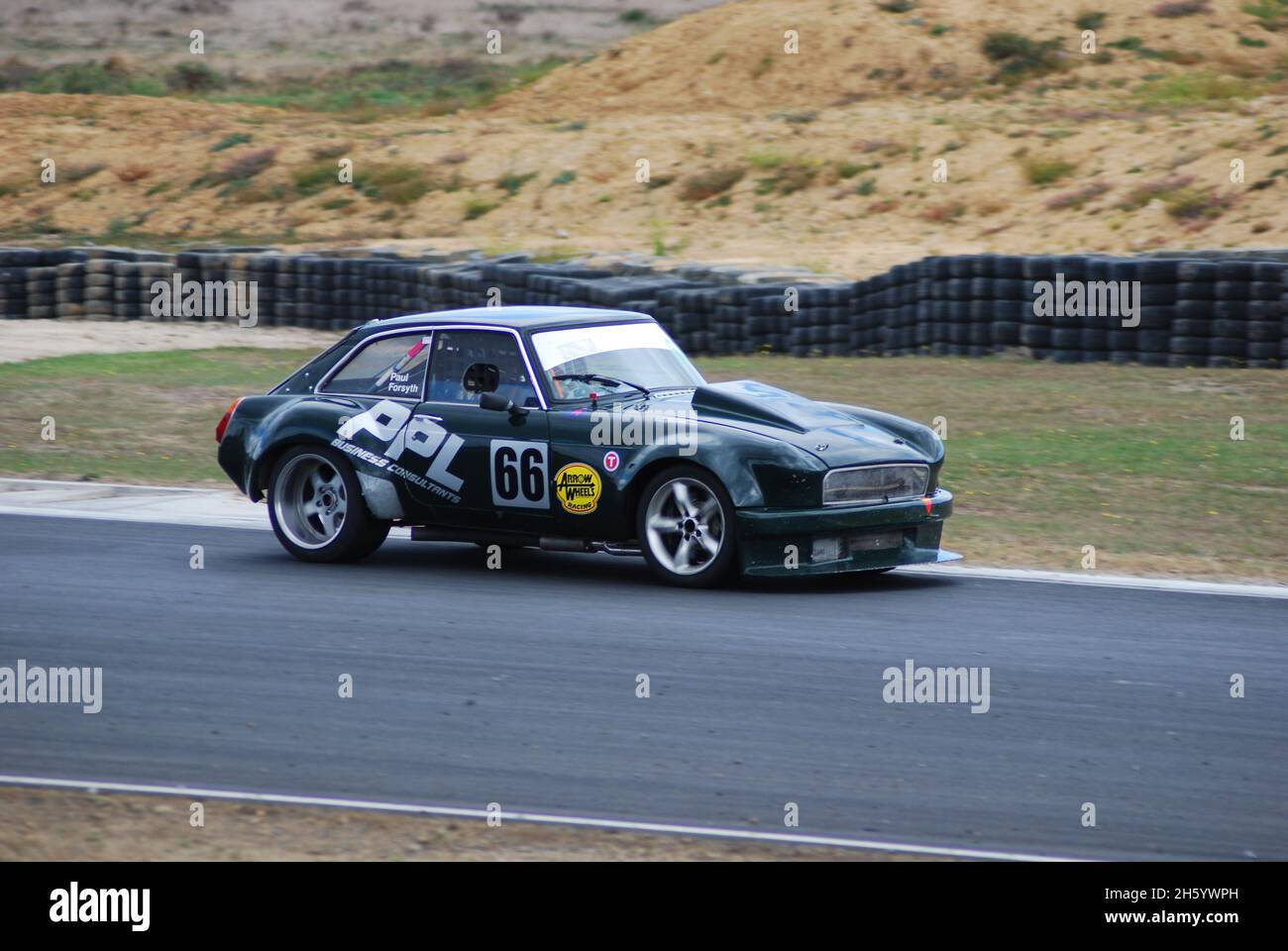 Paul Forsyth MGB GT V8 Hampton Downs NZ, 2. Februar 2010 Stockfoto