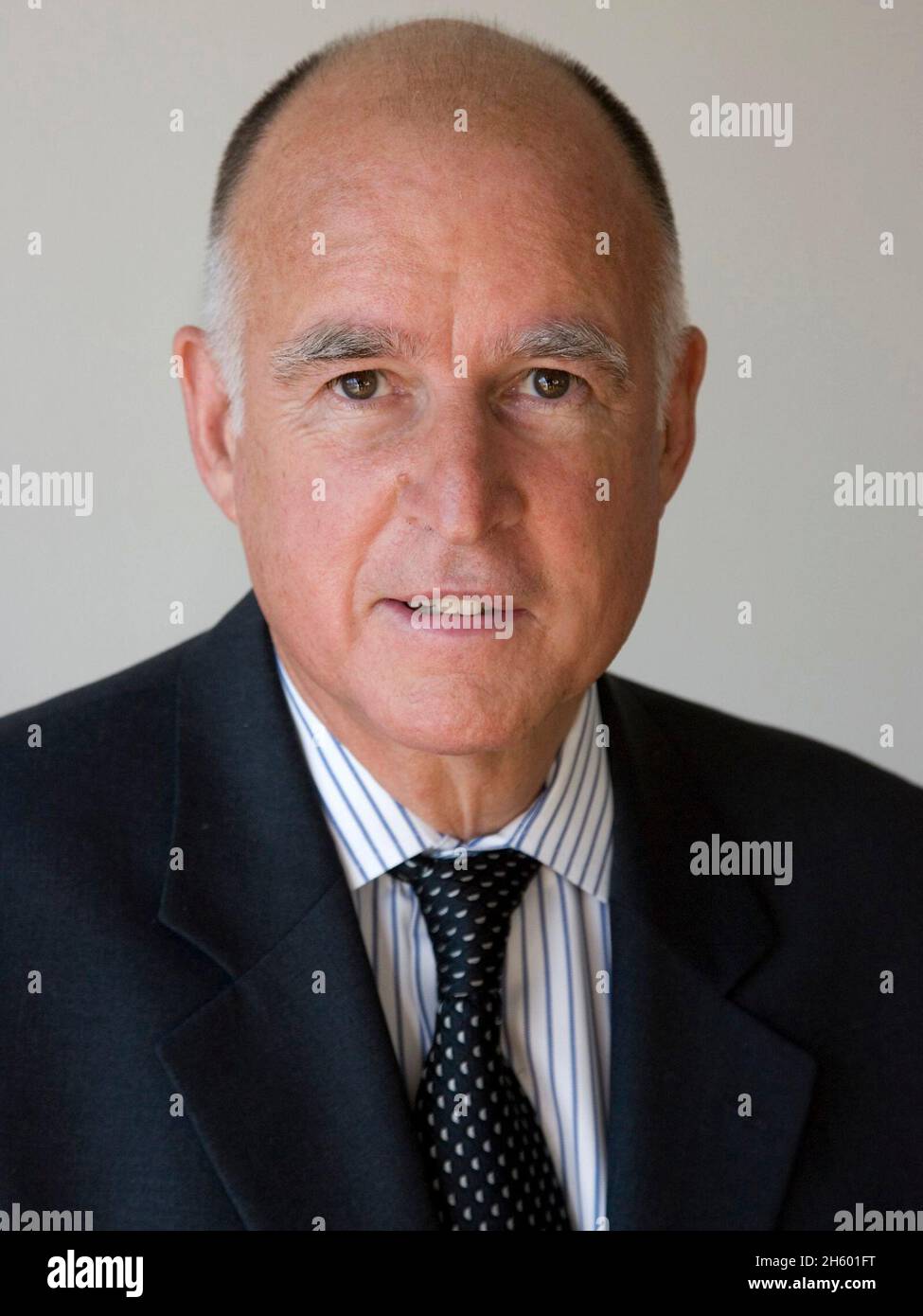 Jerry Browns offizielles Bild als Generalanwalt und Gouverneur Stockfoto