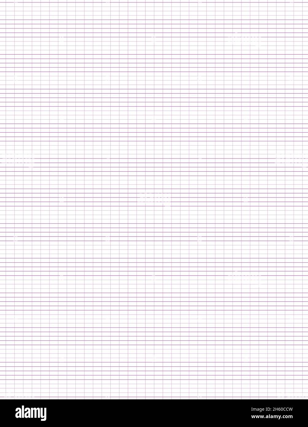 Diagrammpapier. Bedruckbares Rasterpapier mit Stabpapier auf weißem Hintergrund. Ein leeres Notenblatt mit Personal. Geometrisches Muster für Komposition, Bildung Stock Vektor