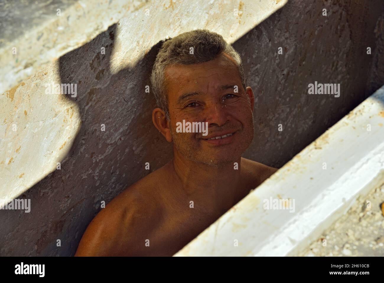 Kolon-Friedhof (Cementerio de Cristóbal Colón)- Grabarbeiter, La Habana (Havanna), Habana, Kuba Stockfoto