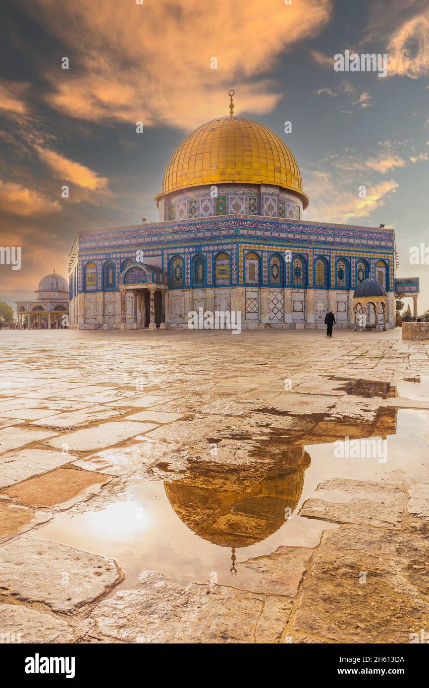 Die Haube des Felsens in Jerusalem Stockfoto