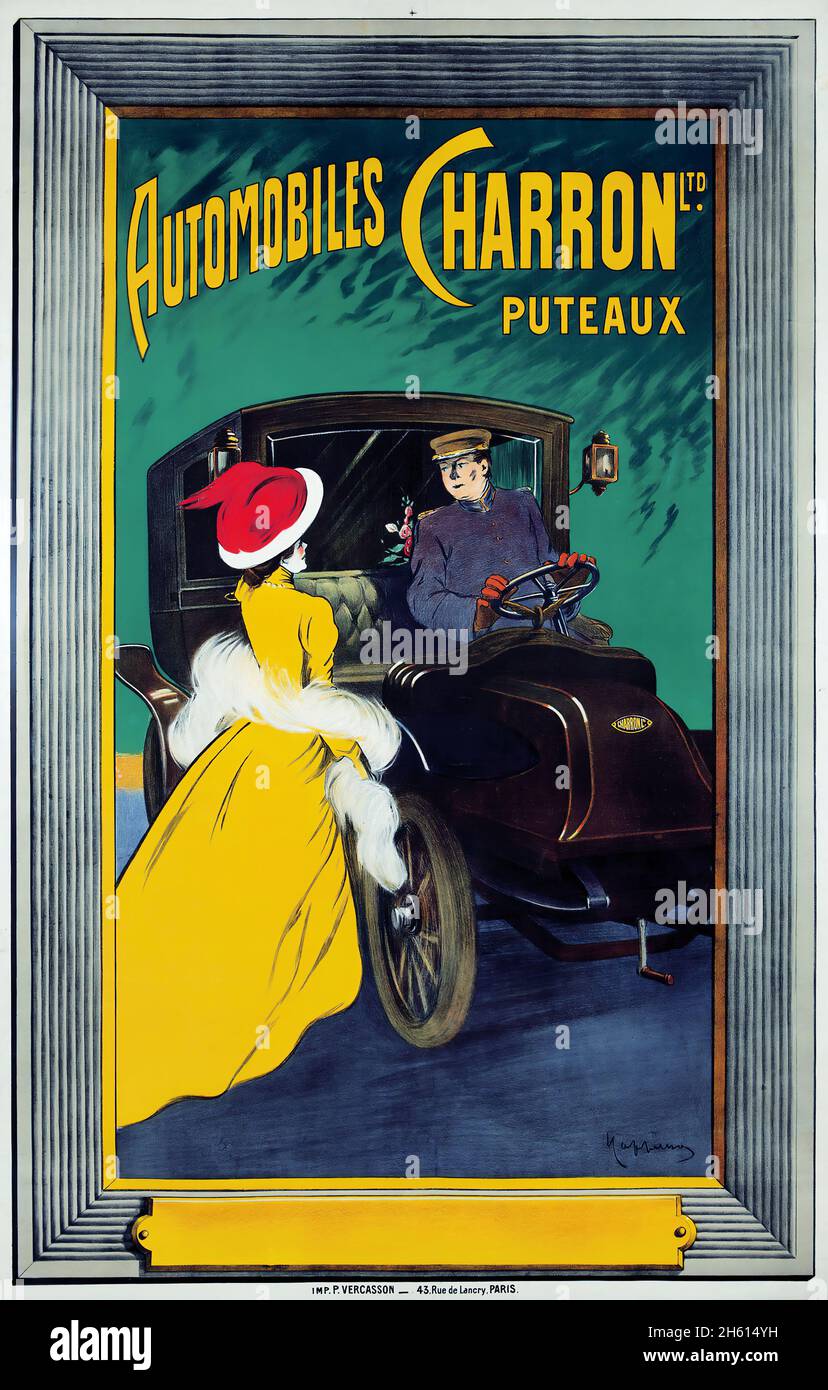 Automobiles Charron Ltd. Puteaux (ca. 1906) Leonetto Cappiello (Italienisch, 1875-1942) Stockfoto