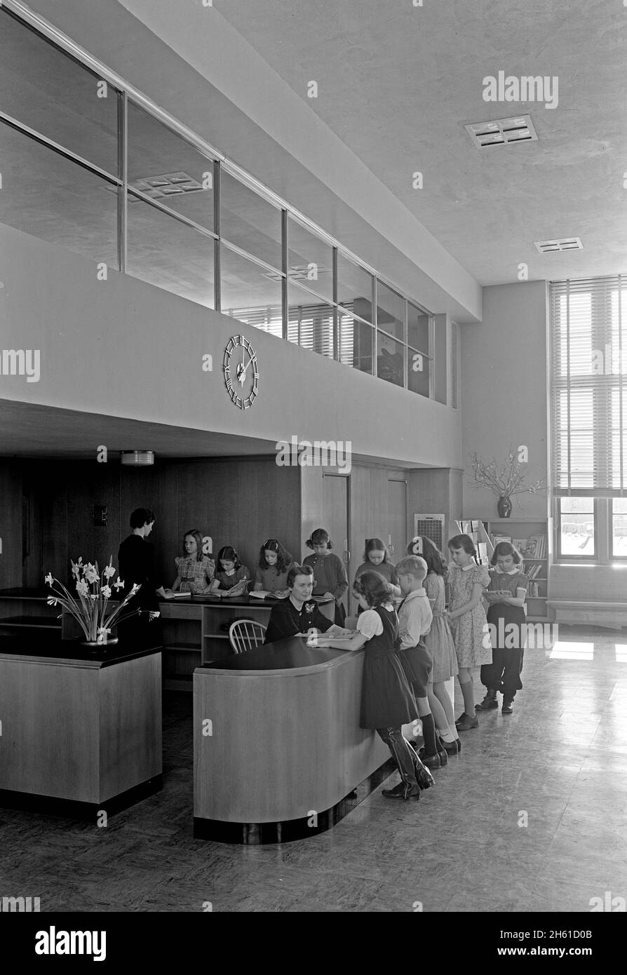 Brooklyn Public Library (Ingersoll Memorial), Prospect Park Plaza, Brooklyn; 1941 Stockfoto