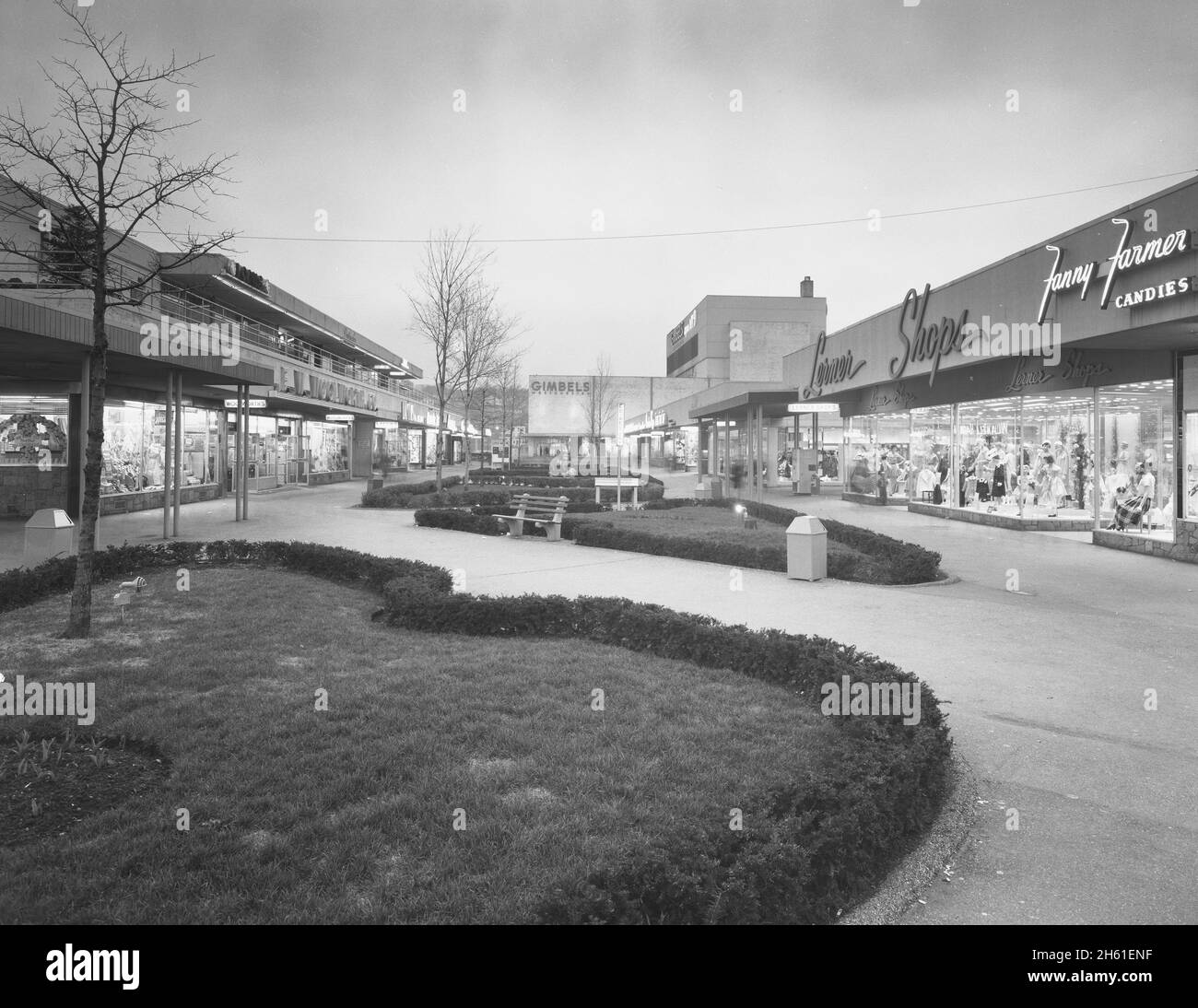 Cross Country Shopping Centre, Stamford, Connecticut; 1959 Stockfoto