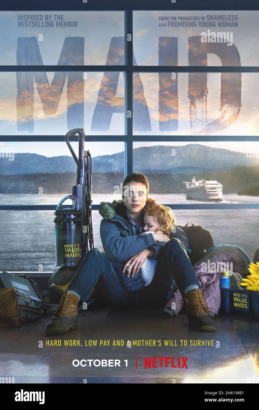 Poster, „Maid“ (2021). Bildnachweis: Netflix / The Hollywood Archive Stockfoto