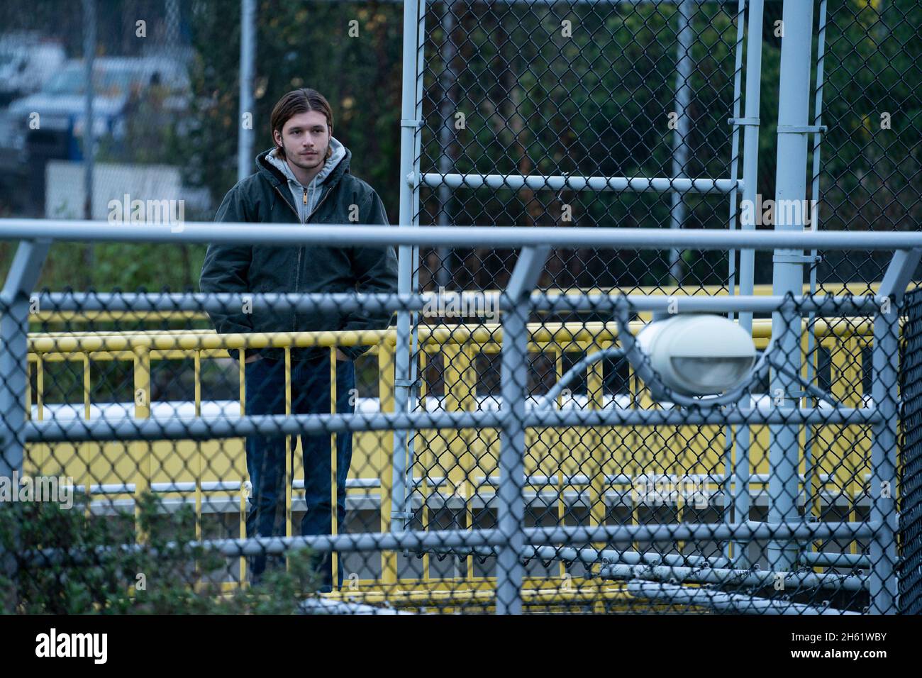 MAID (L bis R) NICK ROBINSON als SEAN in Folge 104 von „Maid“ Bildnachweis: Ricardo Hubbs / Netflix / The Hollywood Archive Stockfoto