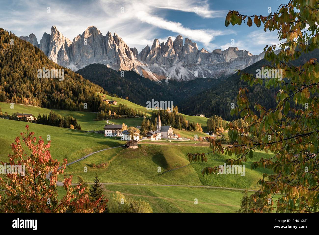 santa magdalena in funes Stockfoto