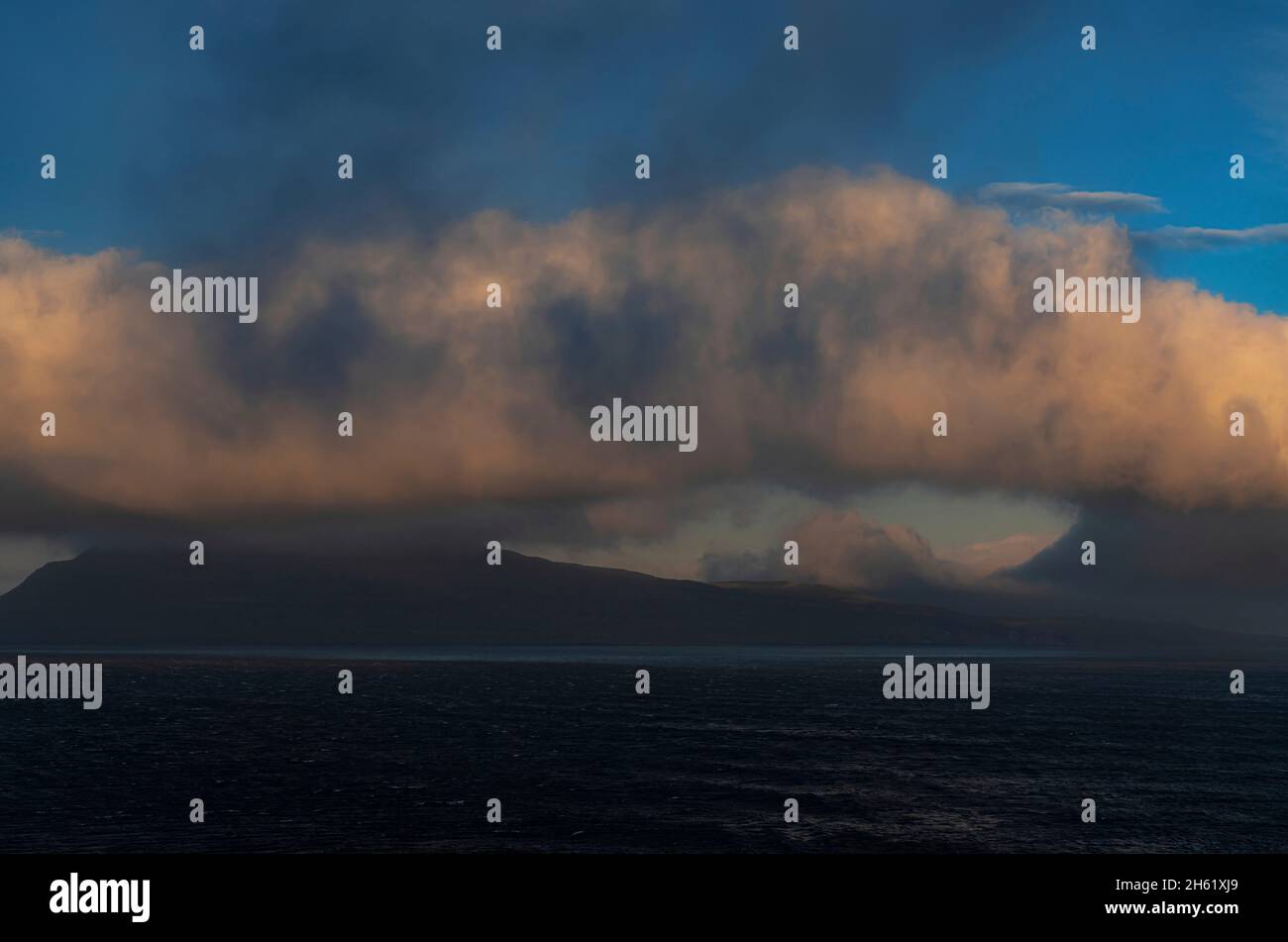 Wettereindruck, nolsoy Insel, färöer Inseln Stockfoto