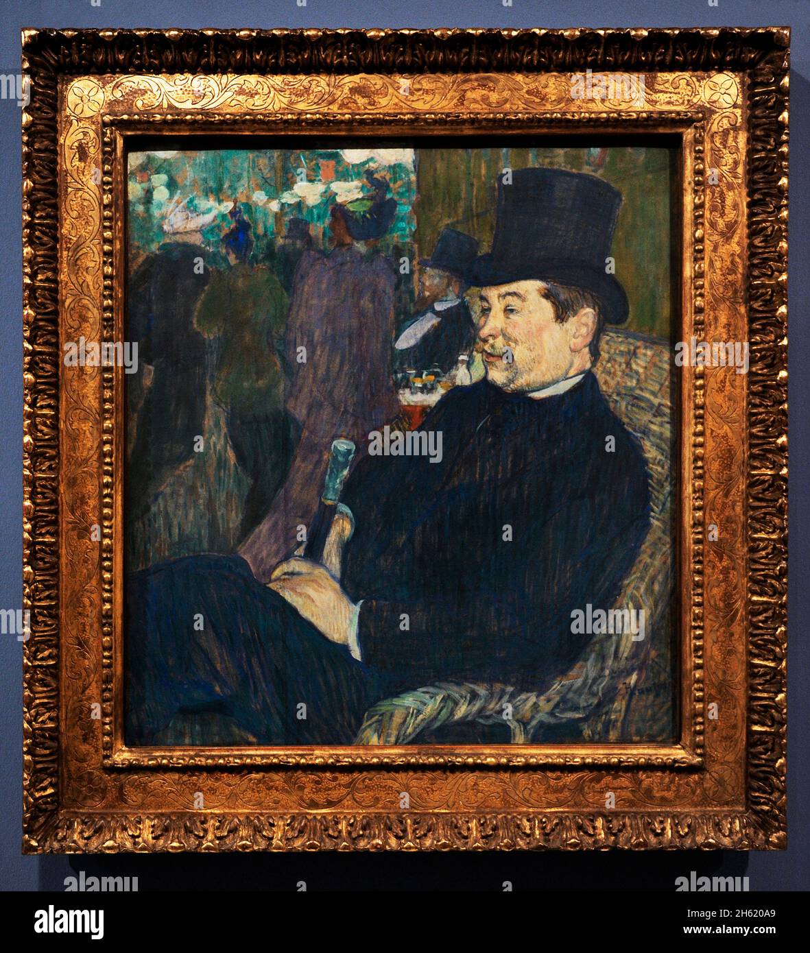 Henri de Toulouse-Lautrec (1864-1901). Französischer Künstler. Porträt von Monsieur Delaporte im Jardin de Paris, 1893. Ny Carlsberg Glyptotek. Kopenhagen, Dänemark. Stockfoto