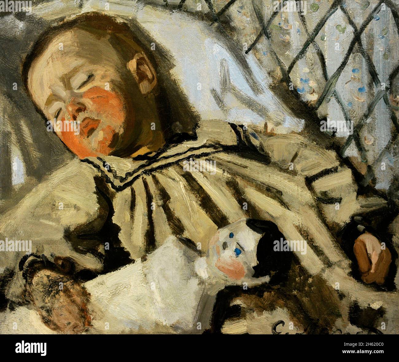 Claude Monet (1840-1926). Französischer impressionistischer Maler. Der Sohn des Künstlers, 1868. Öl auf Leinwand (42,5 x 50 cm). Ny Carlsberg Glyptotek. Kopenhagen, Dänemark. Stockfoto
