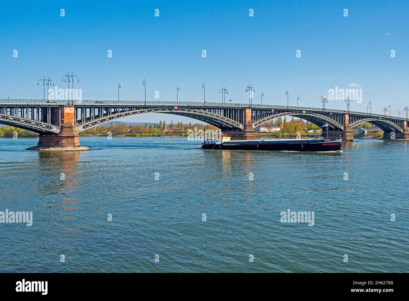 theodor-heuss-Brücke, rhein, mainz, rheinland-pfalz, deutschland Stockfoto