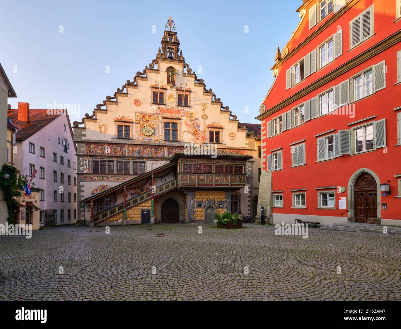 nordfassade des alten Rathauses, lindau am Bodensee Stockfoto