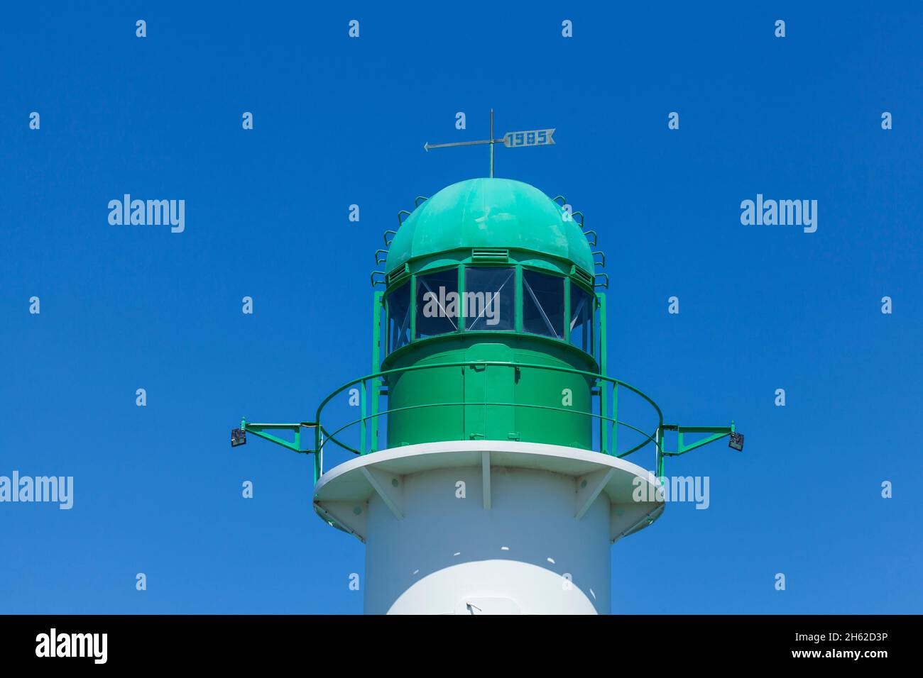 Westmole Beacon,warnemünde,rostock,mecklenburg-vorpommern,deutschland,europa Stockfoto