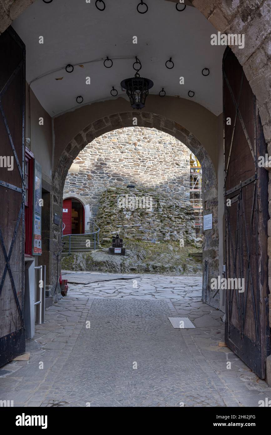 Schloss Burg -Schloss in Solingen, Deutschland, ist ein berühmtes Reiseziel in der Gegend Stockfoto