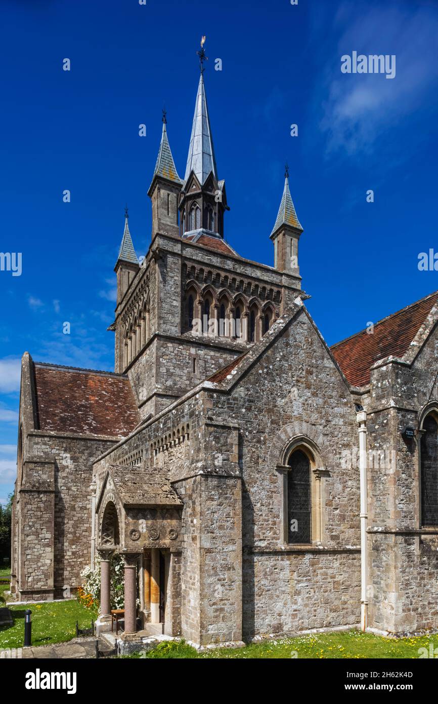 england, Insel wight, East cowes, whippingham, st.mildred's Kirche in der Nähe von osborne Haus von Königin victoria und der königlichen Familie verwendet Stockfoto