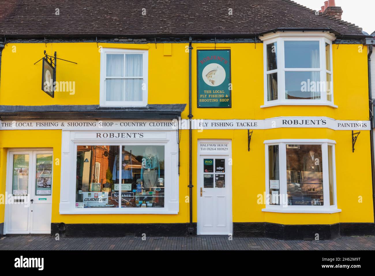 england, hampshire, Testtal, stockbridge, Sportartikelgeschäft von Robjent Stockfoto