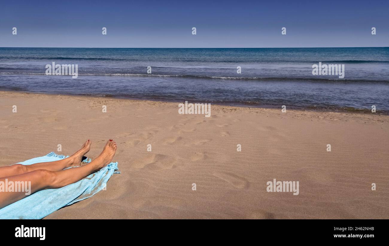 narbonne Plage Strand im Sommer Stockfoto