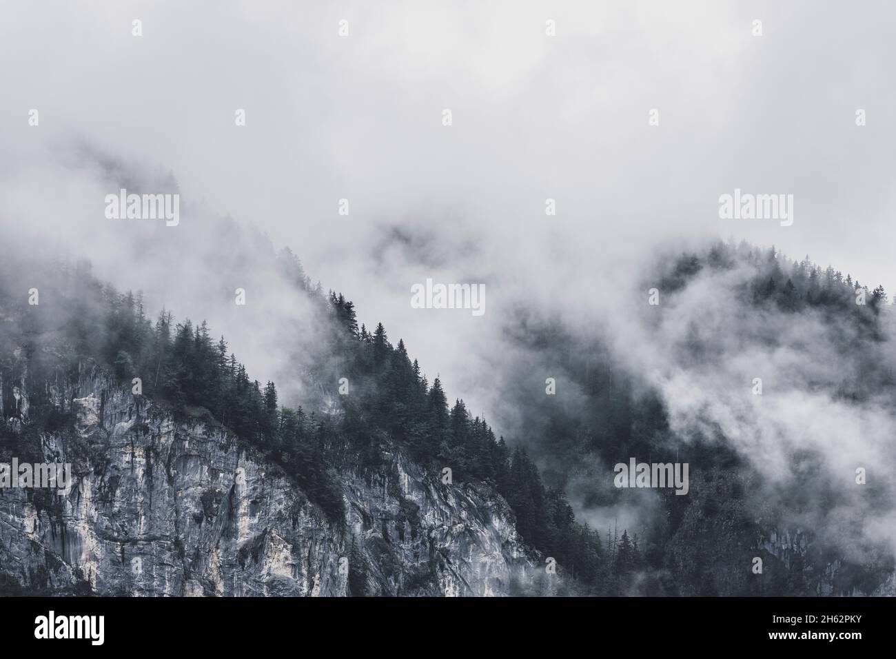 wolkig Berge,mellau,vorarlberg,alpen,österreich,Sommer Stockfoto